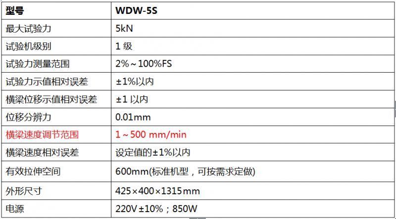 5000N數顯式電子萬能試驗機